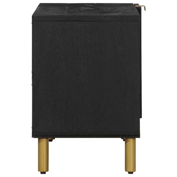 vidaXL TV-kaappi Musta 80x33x46 cm tekninen puu