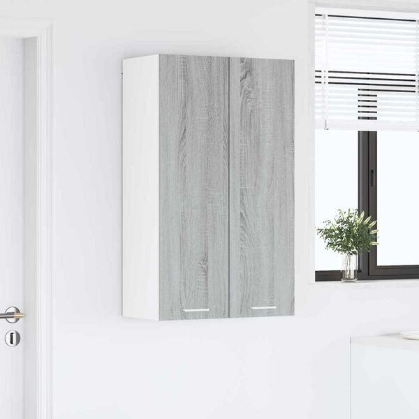 vidaXL Henkarikaappi Harmaa Sonoma 60 x 31 x 100 cm Tekninen puu