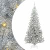 vidaXL Joulukuusi 300 LED-valoilla jalustalla Hopea 240 cm PET