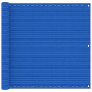 vidaXL Parvekkeen suoja sininen 90x600 cm HDPE
