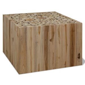 vidaXL Sohvap&ouml;yt&auml; 50x50x35 cm aito tiikki
