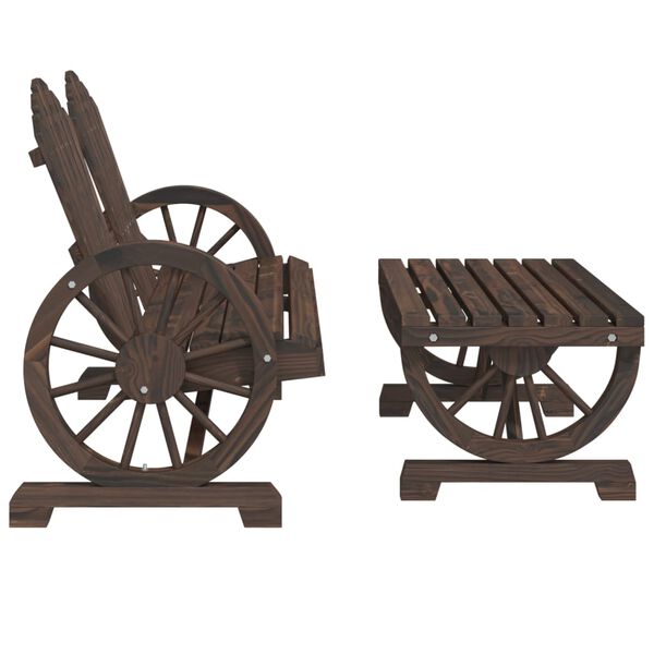 vidaXL 2-osainen Puutarhasohvasarja täysi kuusi