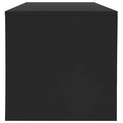 vidaXL Sohvapöytä musta 100x40x40 cm lastulevy