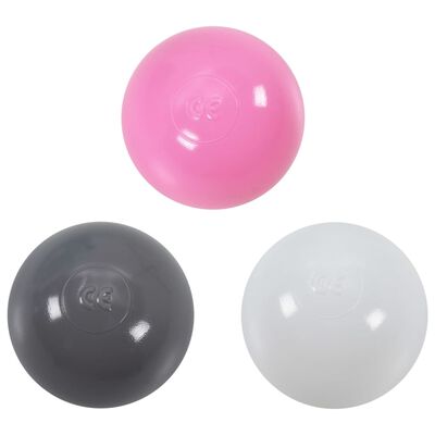 vidaXL Lasten leikkiteltta 250 pallolla pinkki 301x120x182 cm