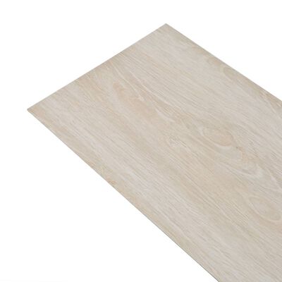 vidaXL PVC-lattialankut ei-itsekiinnittyvä 4,46 m² 3 mm vaalea tammi