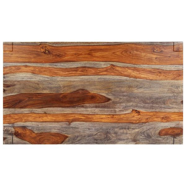 vidaXL Ruokap&ouml;yt&auml; harmaa 140x70x76 cm t&auml;ysi akaasiapuu