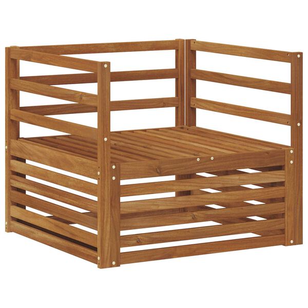 vidaXL 2 Kappale Sohva k&auml;sinojilla Luonnollinen