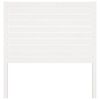 vidaXL Sängynpääty valkoinen 81x4x100 cm täysi mänty