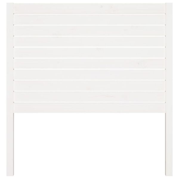 vidaXL Sängynpääty valkoinen 81x4x100 cm täysi mänty