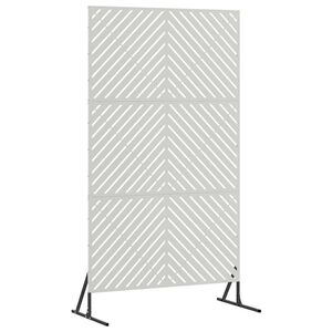 vidaXL Yksityisyysn&auml;ytt&ouml; 100 x 50 x 180 cm Ruostumaton ter&auml;s Hopea