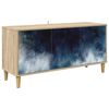 vidaXL TV-kaappi RAALTE 102 x 33 x 50 cm Sonoma Tekninen puu