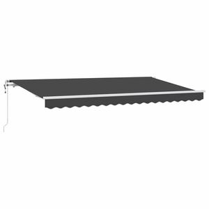vidaXL Vedett&auml;v&auml; markiisi Antrasiitti 350 x 200 cm kangas