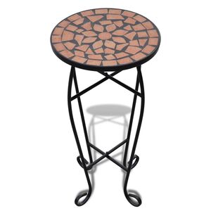 vidaXL Sivup&ouml;yt&auml;/kasviteline mosaiikki terrakotta