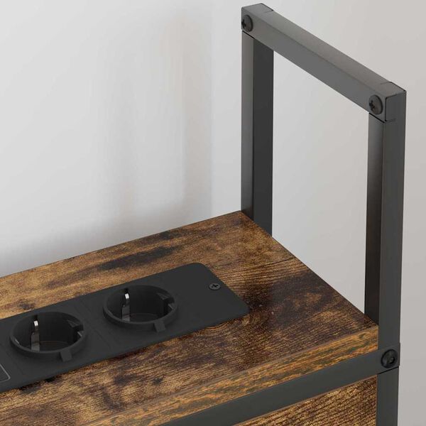 vidaXL S&auml;ilytyss&auml;nky latausasemalla Savutammi 102 x 15 x 98 cm