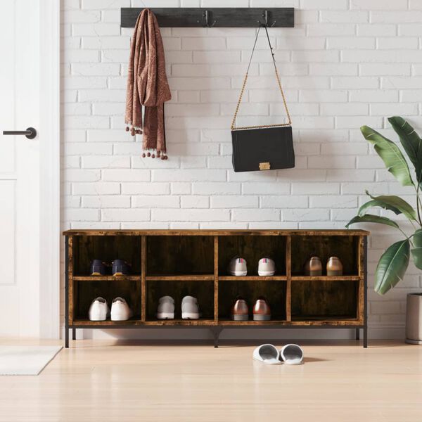 vidaXL Kenk&auml;kaappi savutammi 131x35x50 cm tekninen puu