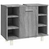 vidaXL Kylpyhuoneen kaappi harmaa Sonoma 60x32x53,5 cm tekninen puu