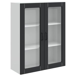 vidaXL Tiskipaneeli Kalmar Musta 80 x 31 x 100 cm Tekninen puu