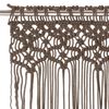 vidaXL Macrame verho harmaanruskea 140x240 cm puuvilla