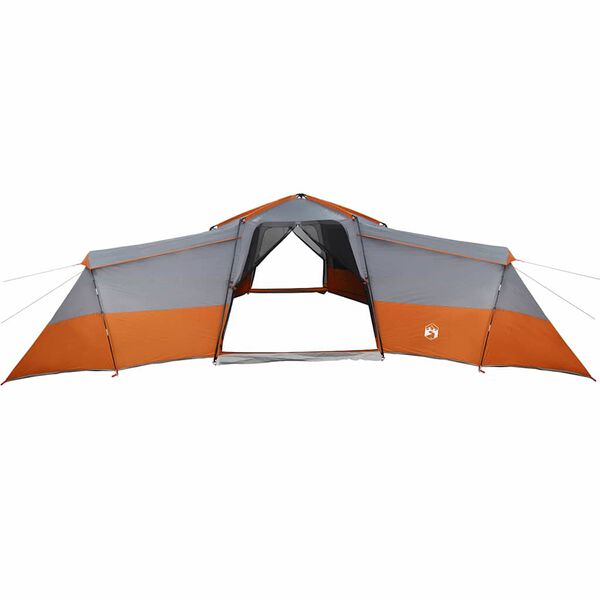 vidaXL Perhe Teltta Harmaa ja oranssi 833 x 585 x 216 cm taffeta