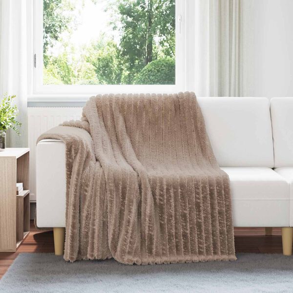 vidaXL Heittop&auml;&auml;llys 6 pcs Camel 200 x 150 cm Fleese