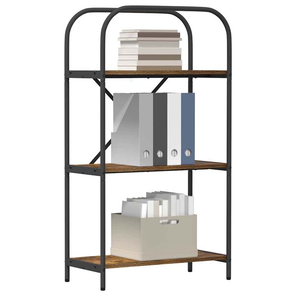 vidaXL Kirjahylly Savup&auml;hkin&auml; 60 x 30 x 109 cm Tekninen puu