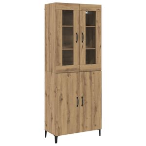 vidaXL Korkea kaappi 2 kpl Artisan tammi 69,5 x 34 x 180 cm