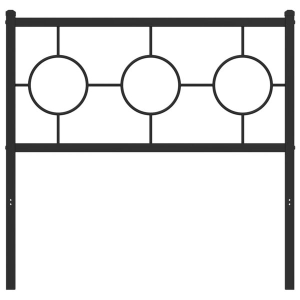 vidaXL Metallinen vaihtop&auml;&auml;ty musta 90 cm