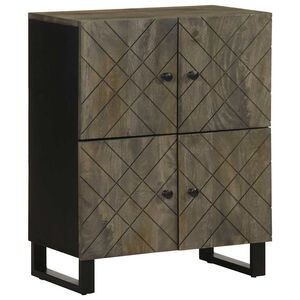 vidaXL Senkki musta 60x33x75 cm t&auml;ysi mangopuu