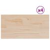 vidaXL P&ouml;yt&auml;levyt 4 kpl 90x45x2,5 cm suorakaide t&auml;ysi m&auml;nty