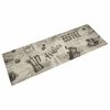 vidaXL Keitti&ouml;n pest&auml;v&auml; lattiamatto Coffee harmaa 60x180 cm sametti