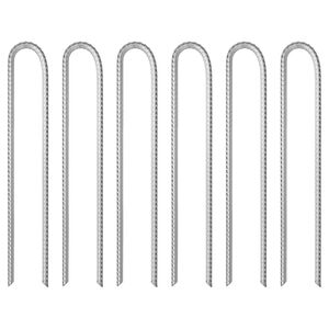 vidaXL Telttatapit 6 kpl V-muotoiset 37 cm &Oslash;10 mm galvanoitu ter&auml;s
