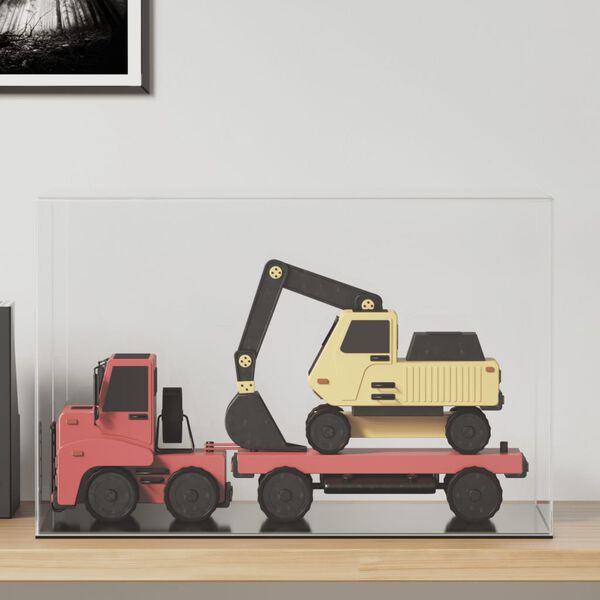 vidaXL Esittelylaatikko läpinäkyvä 56x36x37 cm akryyli