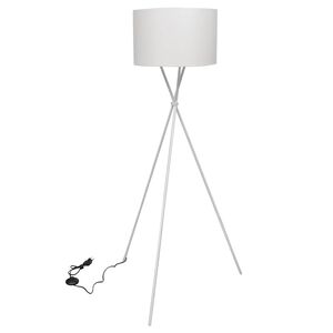 vidaXL Lattiavalaisin jalustalla 139 cm valkoinen