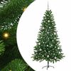 vidaXL Joulukuusi 150 LED-valoilla jalustalla Vihre&auml; 150 cm PE