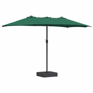 vidaXL Puutarhavarjo Vihre&auml; 385 x 209 x 244 cm Polyesteri ja ter&auml;s
