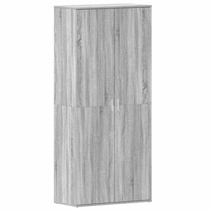 vidaXL Kenk&auml;kaappi 80 x 39 x 178 cm Tekninen puu Harmaa Sonoma