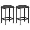 vidaXL Baarijakkara 2 pcs Tummanharmaa 40 x 32 x 64 cm Tekninen puu