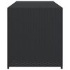 vidaXL Puutarhan säilytyslaatikko musta 283 l polyrottinki