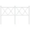 vidaXL Metallinen s&auml;ngynp&auml;&auml;ty valkoinen 137 cm