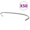 vidaXL Kivikorien koukut 50 kpl galvanoitu ter&auml;s 15 cm