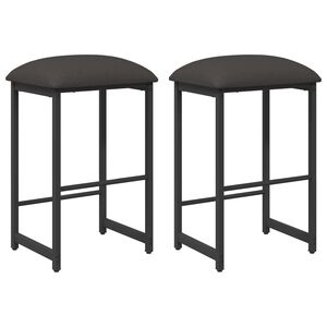 vidaXL Baarijakkara 2 kpl Tummanharmaa 40 x 32 x 74 cm Tekninen puu