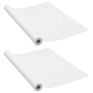 vidaXL Itseliimautuvat huonekalukalvot 2 kpl valkoinen 500x90 cm PVC