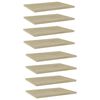 vidaXL Kirjahyllytasot 8 kpl Sonoma tammi 40x30x1,5 cm lastulevy
