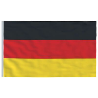 vidaXL Saksan lippu ja lipputanko 5,55 m alumiini