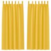 vidaXL Pimentävä verho renkailla 2 pcs Sinappikeltainen 260 x 140 cm