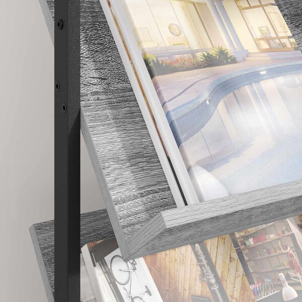 vidaXL Lehtiteline Harmaa Sonoma 68 x 40 x 123.5 cm Tekninen puu