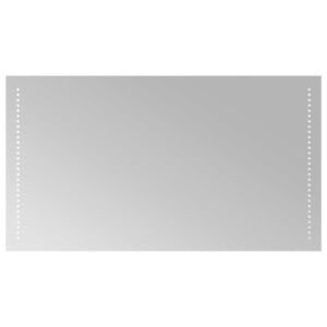 vidaXL LED kylpyhuonemirror L&auml;pin&auml;kyv&auml; 90 x 50 cm karkaistu lasi