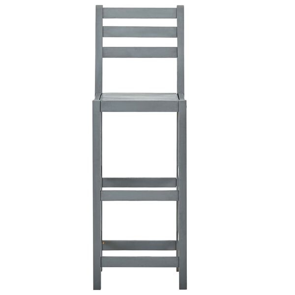 vidaXL Baarijakkarat 4 kpl harmaa t&auml;ysi akaasiapuu