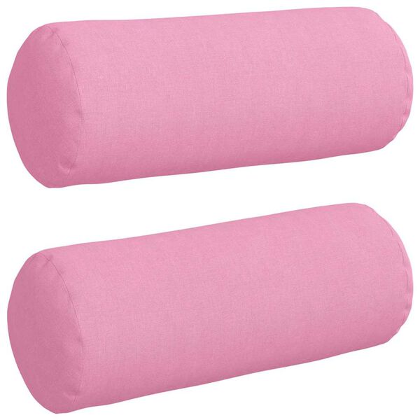 vidaXL Pystytyynyt 2 pcs Pinkki Ø 15 x 40 cm kangas