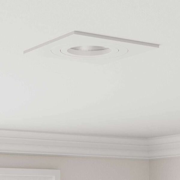 vidaXL Kohdevalo 12 pcs Valkoinen 9 x 9 x 2 cm Alumiini